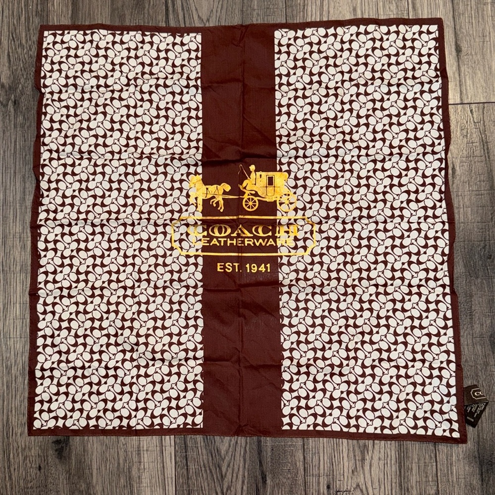 Vintage Coach Square Scarf